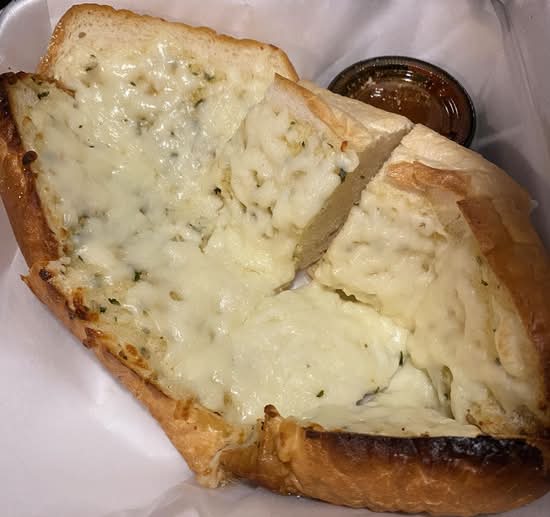 Garlic Cheese Bread with Sauce.