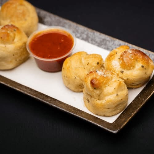 Garlic Knots with Sauce.