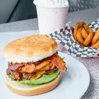 Quarter Pound Bacon Burger.