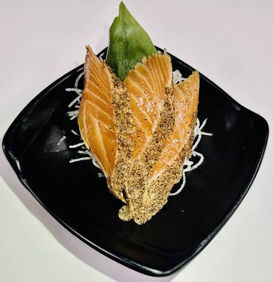 Pepper Salmon Sashimi.