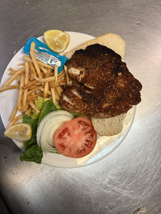 Fried Tilapia Filet.