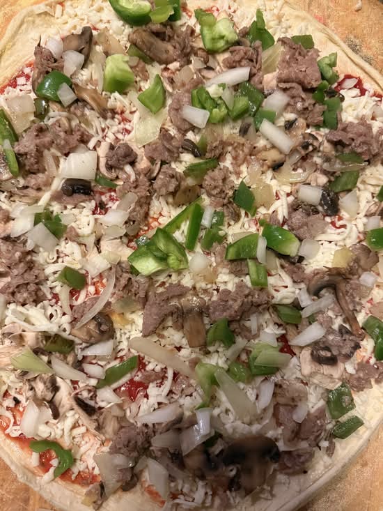 Cheese Steak Pizza 16".