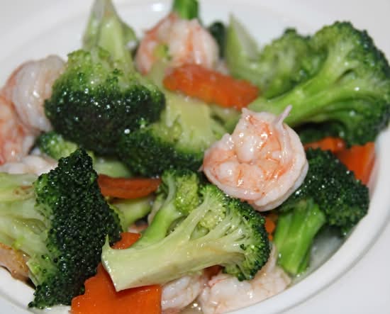 Shrimp With Broccoli Lunch 芥蓝虾.