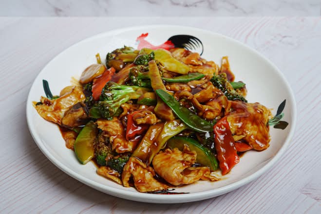 Chicken with Vegetables Lunch 蔬菜鸡.