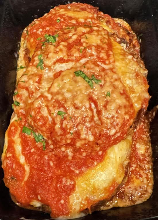 Eggplant Parmigiana.