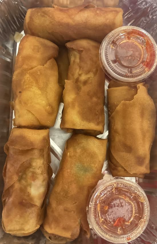 Vegetable Spring Rolls.