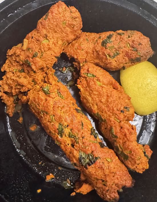 Lamb Seekh Kabab.