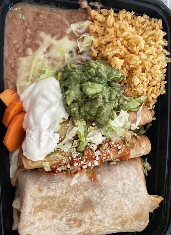 #9-Two Small Flautas and One Burrito.