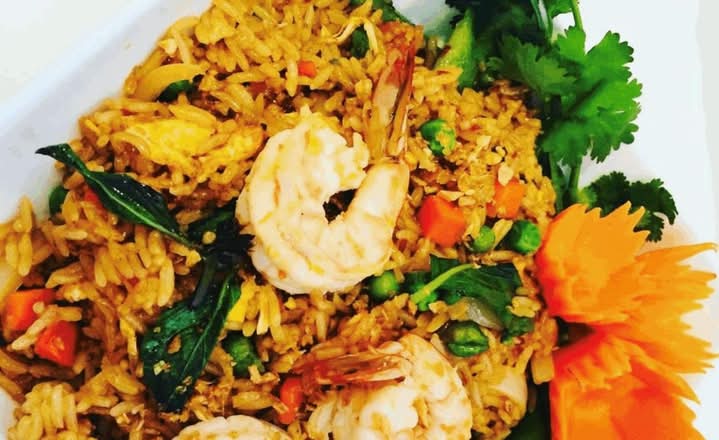 Spicy Basil Fried Rice.