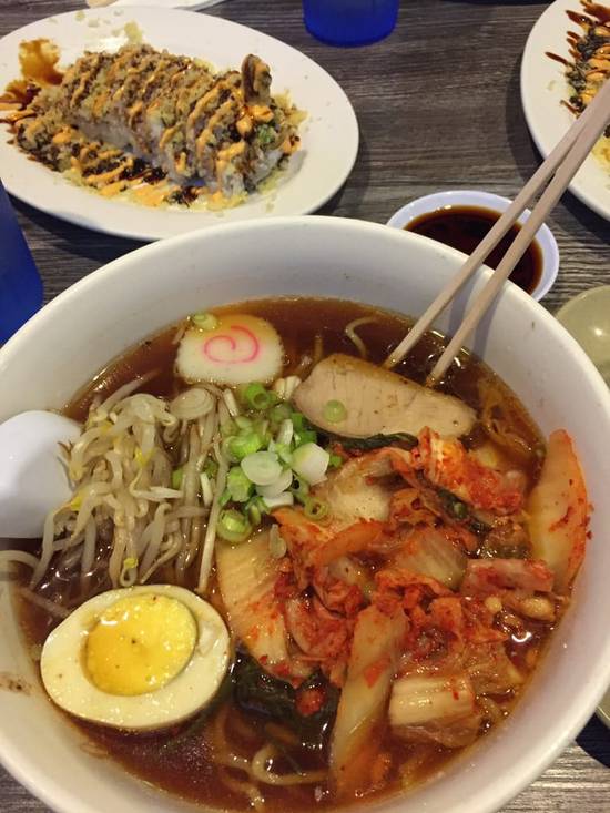 Wonton Kimchi Soup Noodle.