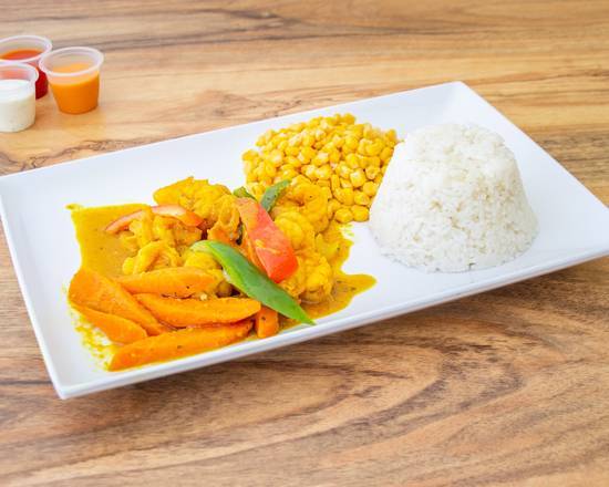 Curry Shrimp.