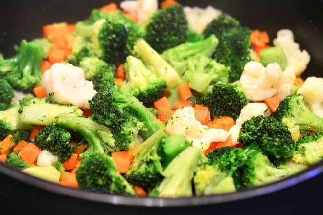 Steamed Vegetables.