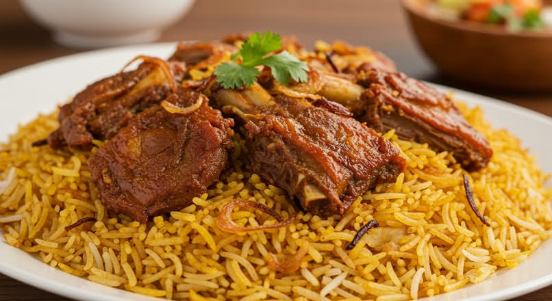 Mamsam roast goat biryani family pack.