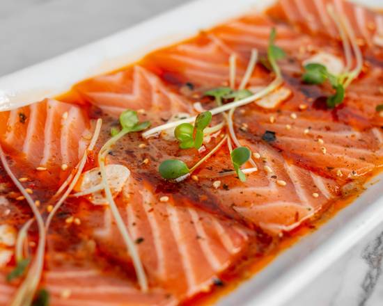 Salmon Carpaccio*.