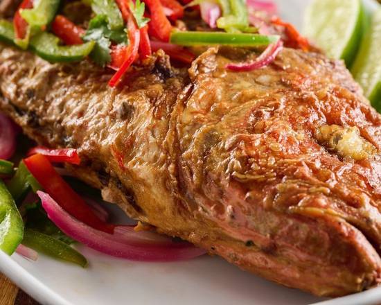 Baked Whole Red Snapper.