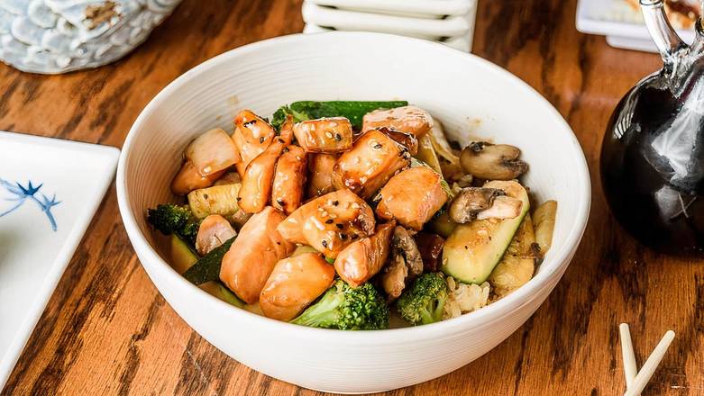 Salmon & Shrimp Bowl DINNER •.