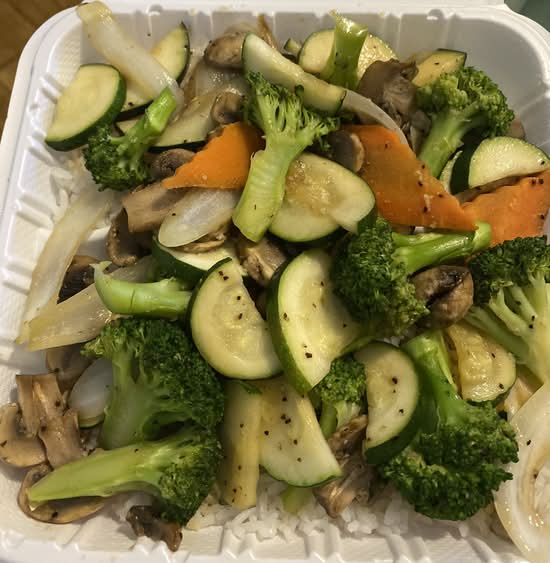 D. Hibachi Vegetable / D. 铁板菜.