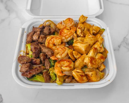 L. Hibachi Triple / L. 铁板三样.
