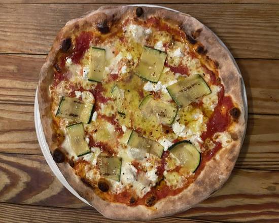 Pinsa Pizza AI Quattro Formaggi Zucchine E Chile.