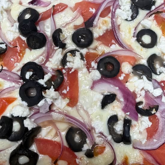 Greek Style Pizza.