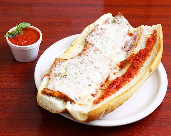 Chicken Parmigiana Sub.