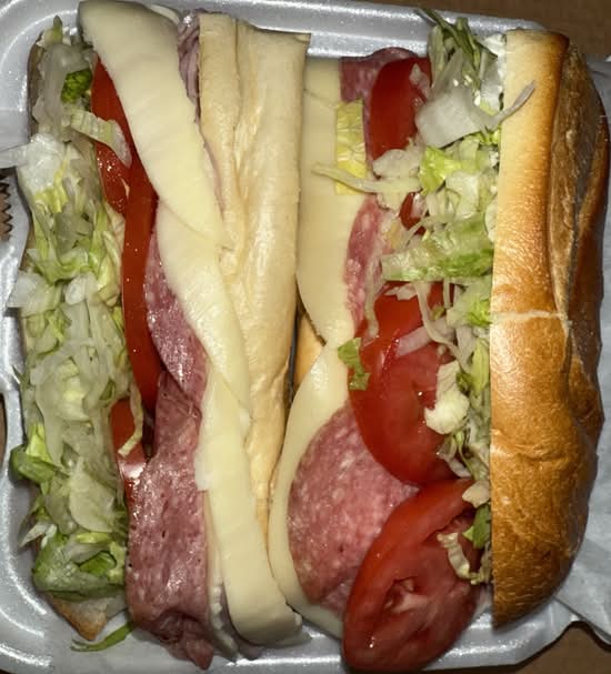 Ham, Salami & Provolone Sub.