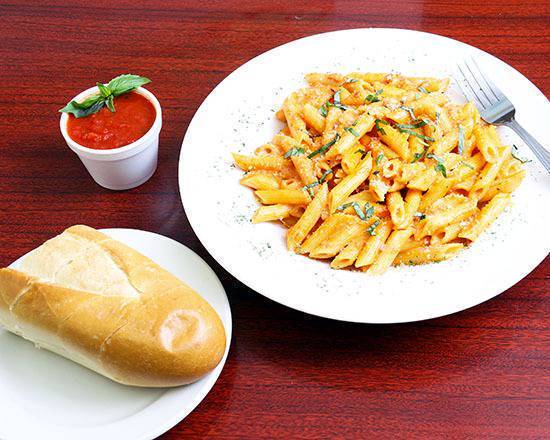 Penne Alla Vodka with Chicken.