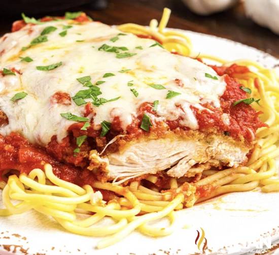 Chicken Parmigiana.