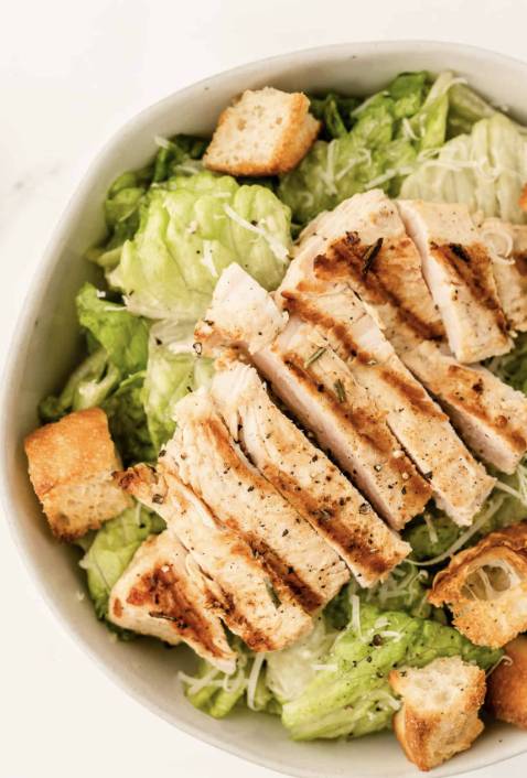 Grilled Chicken Caesar Salad.