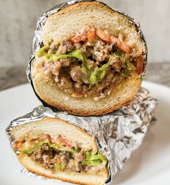 Italian Cheeseburger Hero.