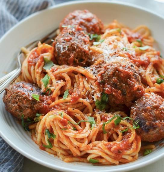 Pasta with Meatballs.