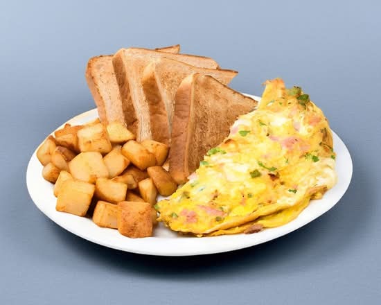 Tortilla Estilo Western Con Papas Casera / Western Omelette with Home Fries.