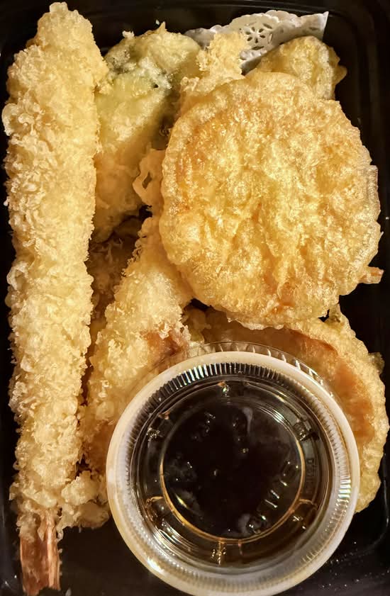 Shrimp and Vegetable Tempura.