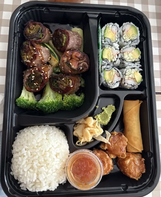 Beef Negimaki Bento Box.