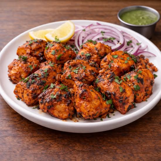 Grilled chicken tikka bowl.