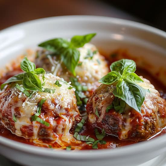 Meatball Parmigiana.
