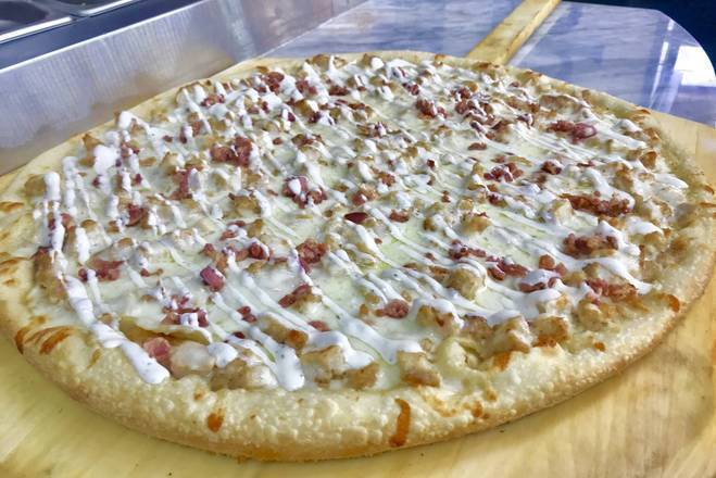Chicken Bacon Ranch Slice Pizza.