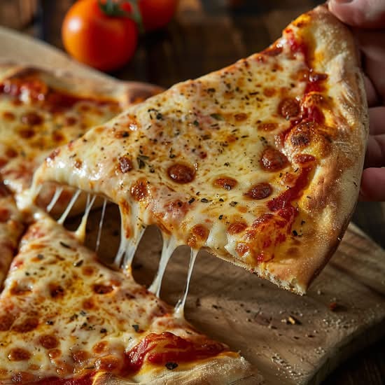 Regular Cheese Slice Pizza.