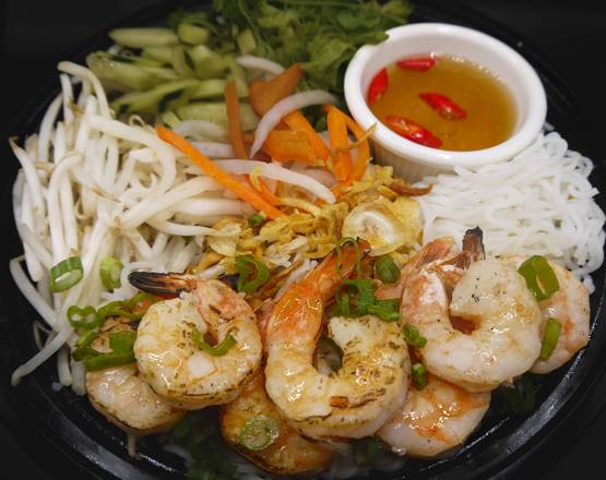 Garlic Shrimp Vermicelli Bowl.