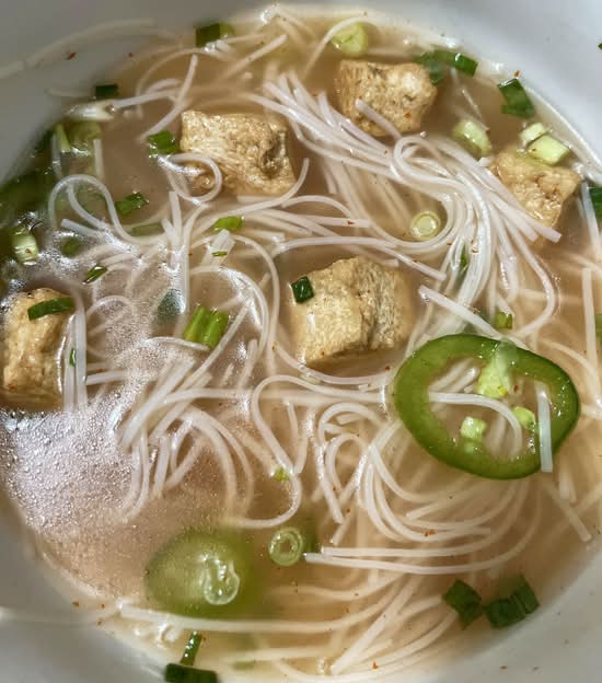 Fried Tofu Pho.