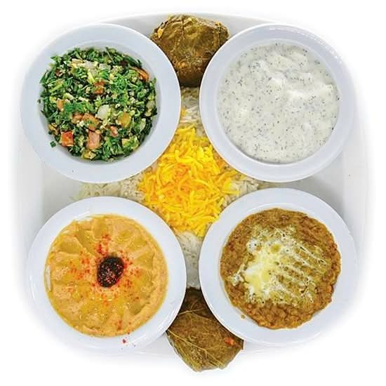 Vegetarian plate.