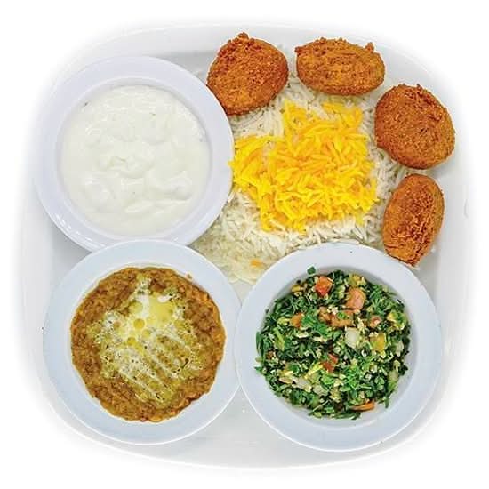 Falafel plate.