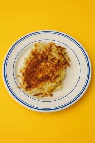 Side Cheddar & Onion Hashbrowns.