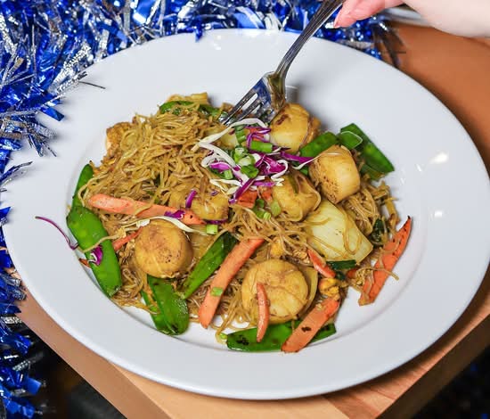 Lunch Singapore Noodles.