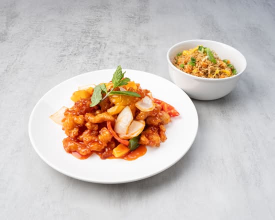 Sweet & Sour Chicken.