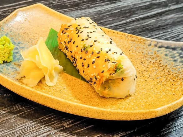 Baked Crab Roll.