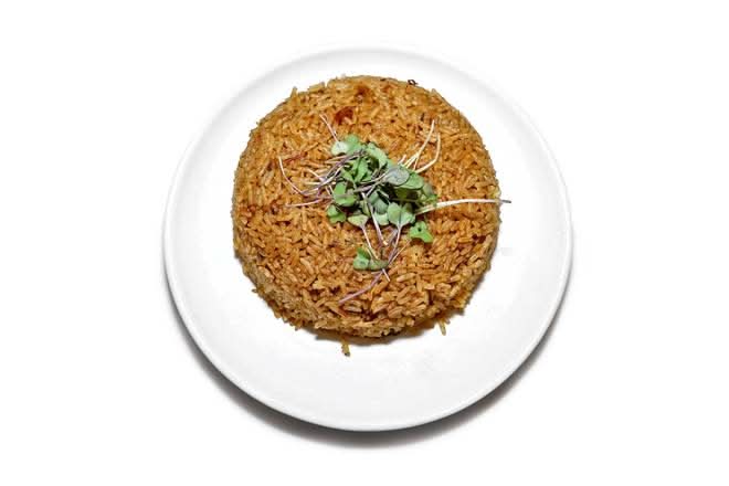 Jollof Rice with Lamb.