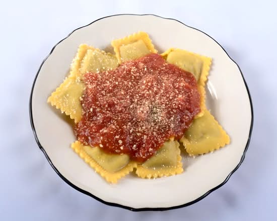 Cheese & Spinach Ravioli, Frozen.