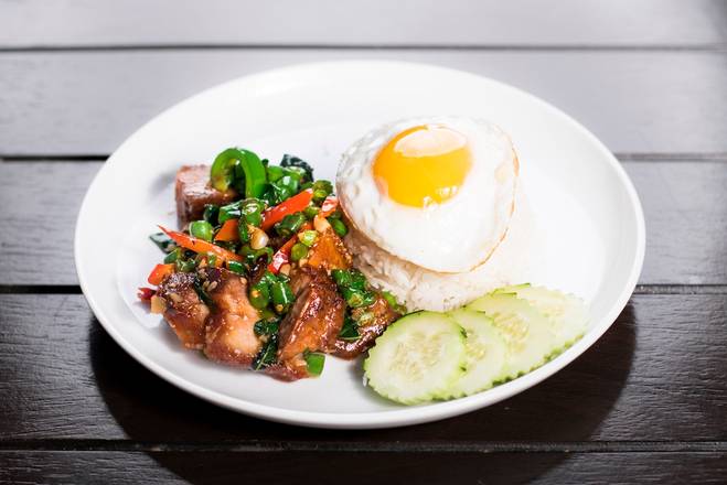 Crispy pork belly.