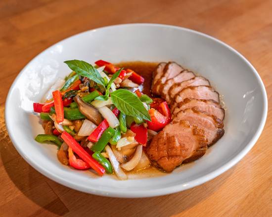 Basil Stir-Fried Duck.